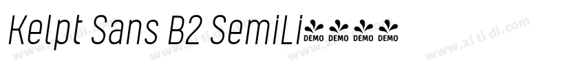 Kelpt Sans B2 SemiLi字体转换